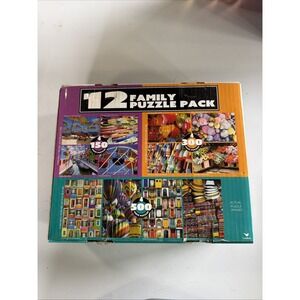 Cardinal 12 Family Puzzle Pack 150/300/500 Pieces - Complete 60901ANL